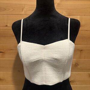 Banana Republic Cream Strapless Top